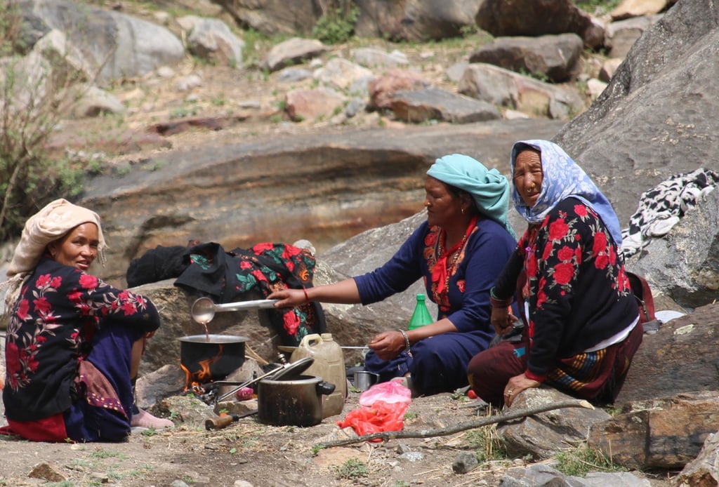 Women from local communities in the montain