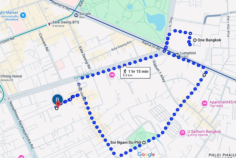 From apartment to One Bangkok, and back again.