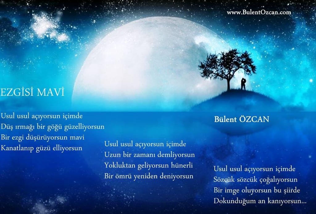 Ezgisi Mavi, Şiir, Bülent Özcan