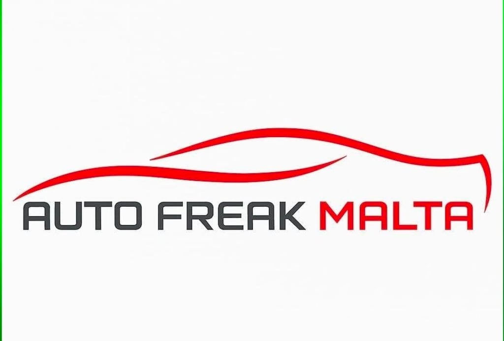Auto Freak Malta car dealership logo featuring a red sports car silhouette over black and red text.