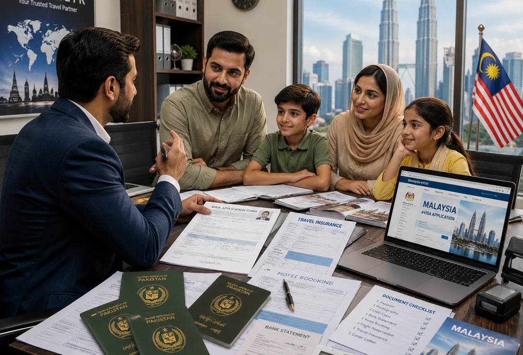Malaysia visa consultation for Pakistani family