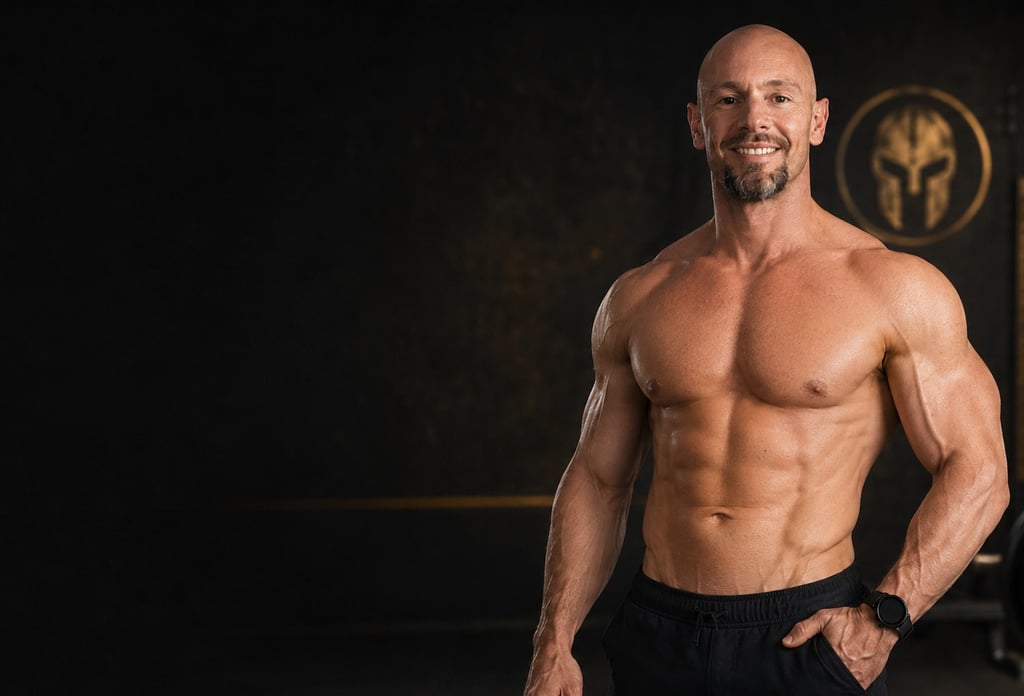 Graham Harding founder of Ageless Warrior in a gym strength coaching