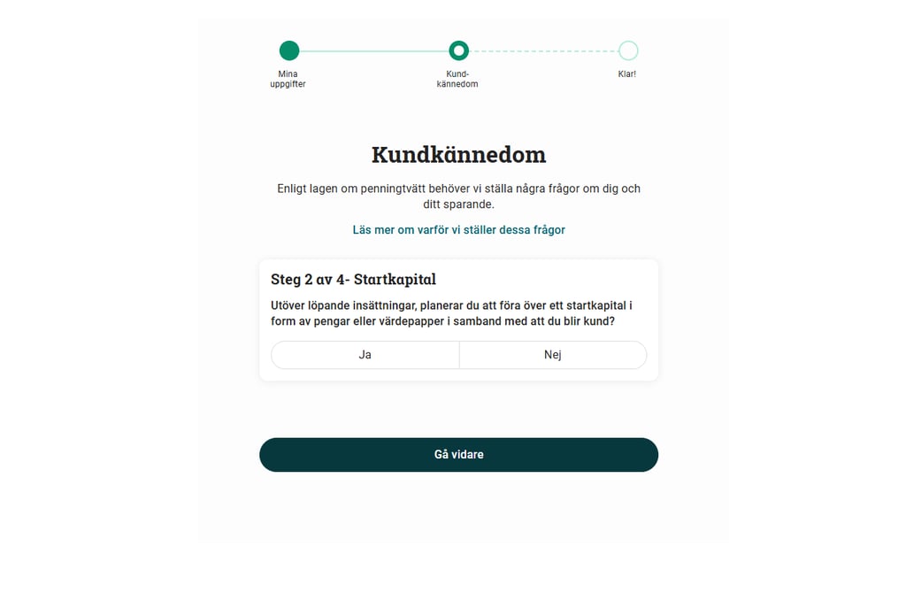 Avanza vÀlj startkapital