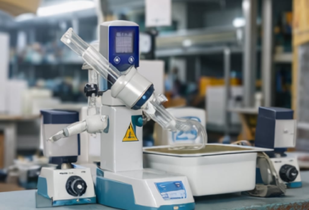 Equipo de preparación de muestras para ensayos de suelos en laboratorio técnico.