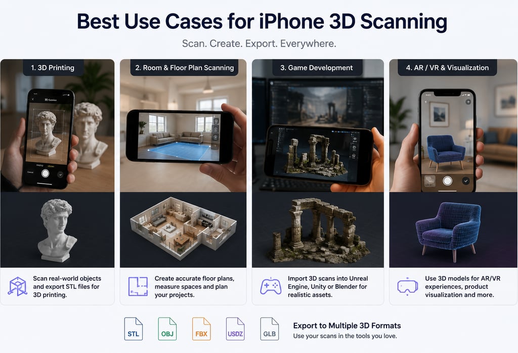 Best Use Cases for iPhone 3D Scanning