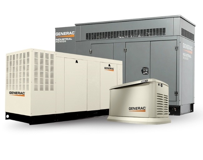 Generac commercial, residential and industrial generators