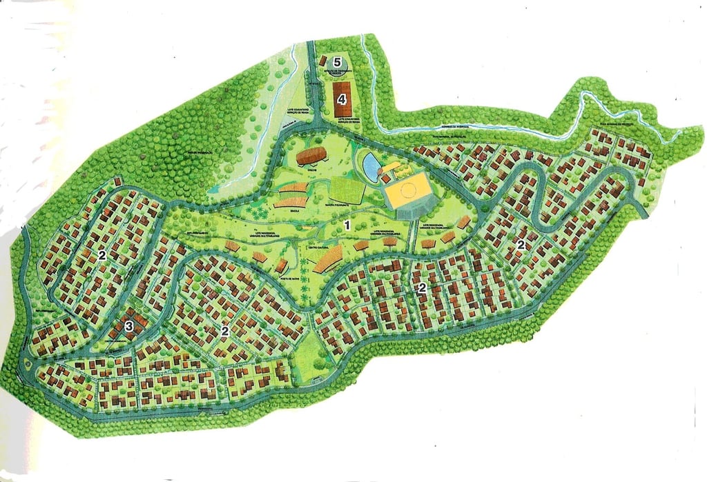 Planta urbanística Habitar a Serra na Região Serrana do Rio de Janeiro, Brasil