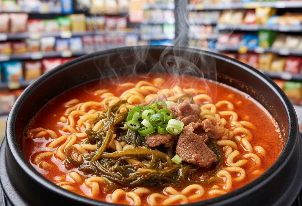 Buldak Miyeok-tangmyeon (불닭미역탕면)