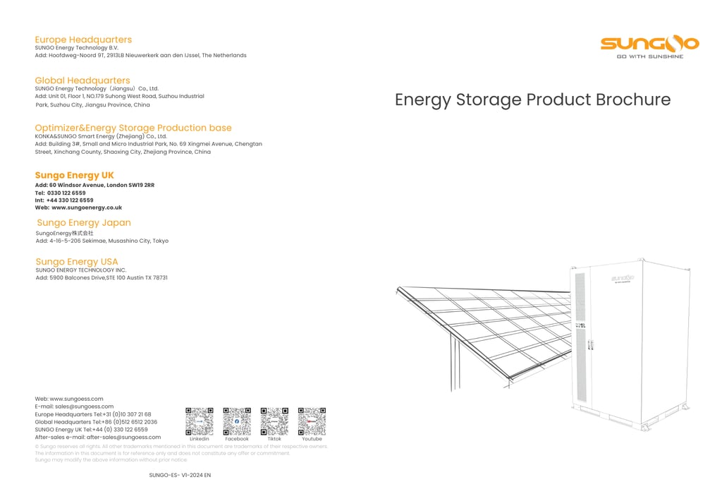 SUNGO Energy Storage Brochure P1 UK