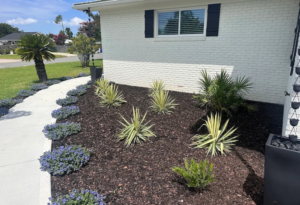landscaped garden in florida