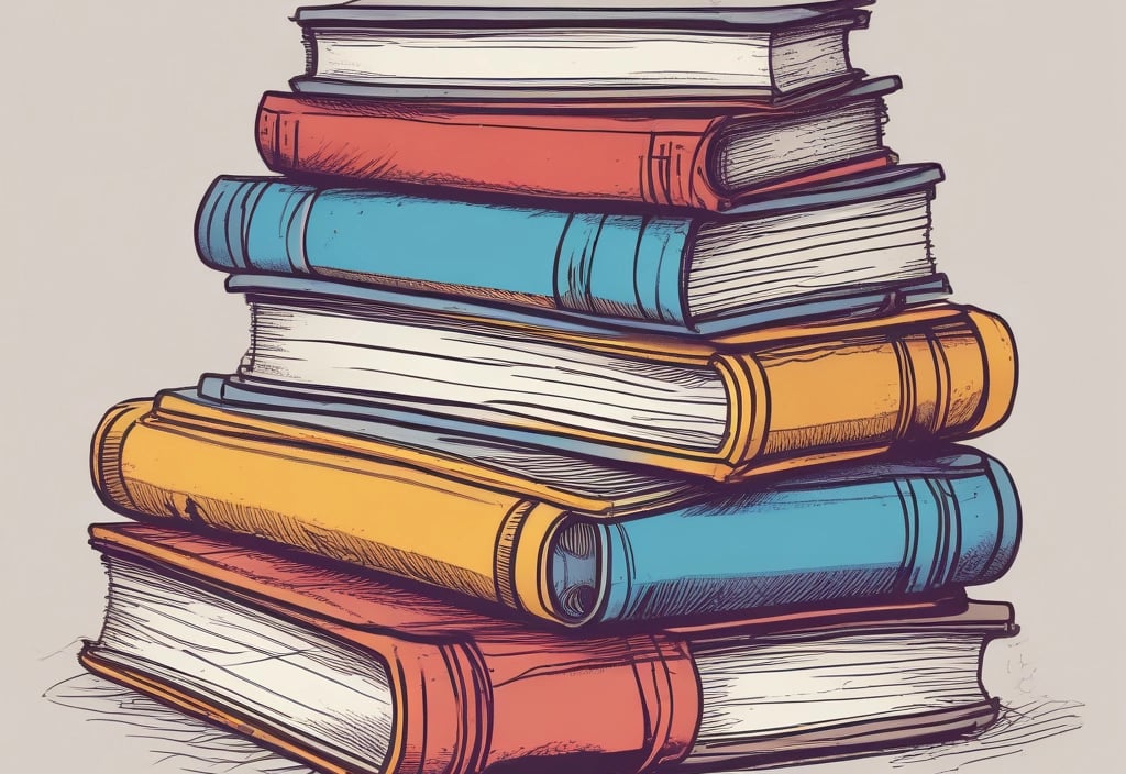 a book shelf filled with lots of books