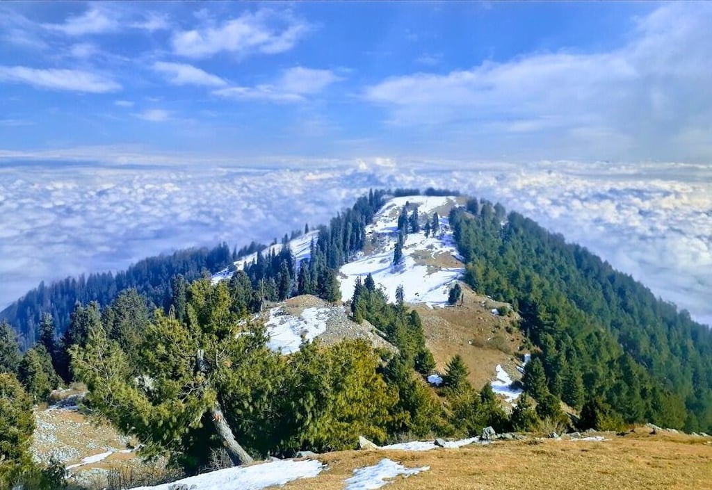 Panoramic view of mushkpuri peak Pakistan 