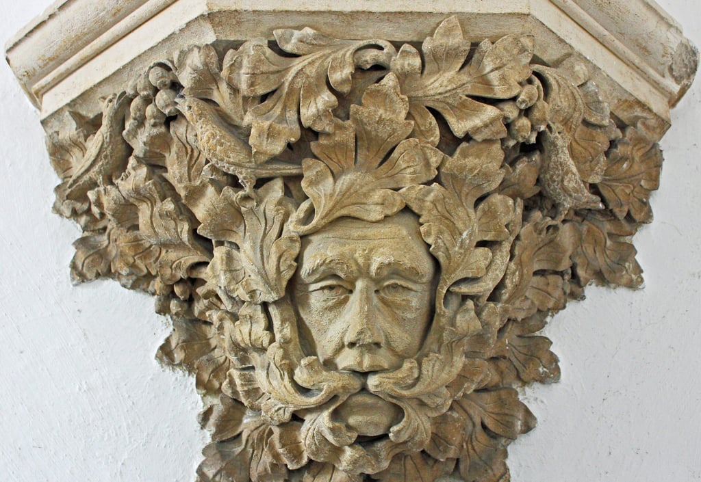 The Sutton Benger Green Man Wooden Carving 