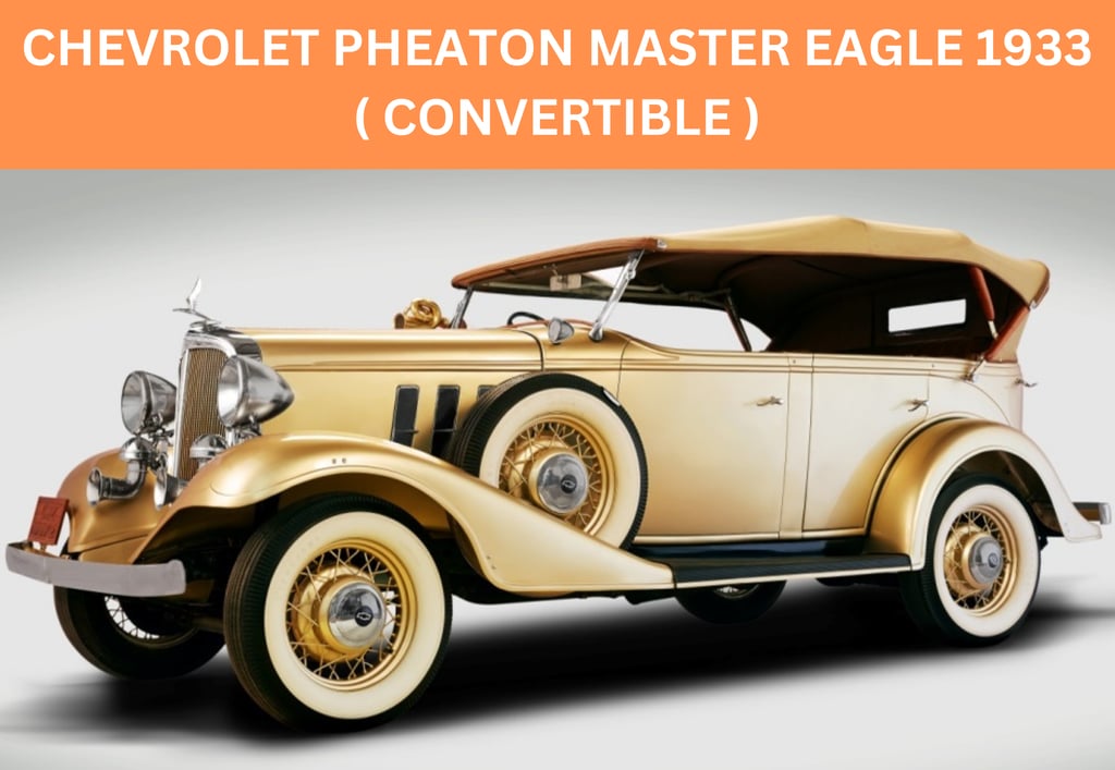 Chevrolet Pheaton Master Eagle 1933 Gold (Convertible)