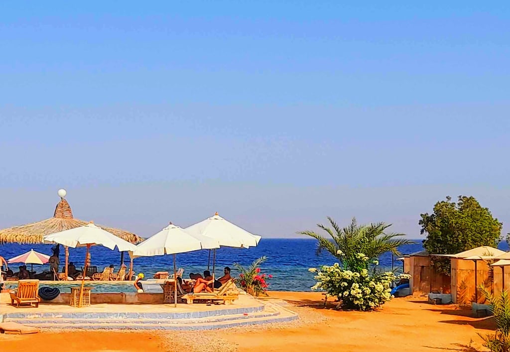 On the beach holidays in Egypt