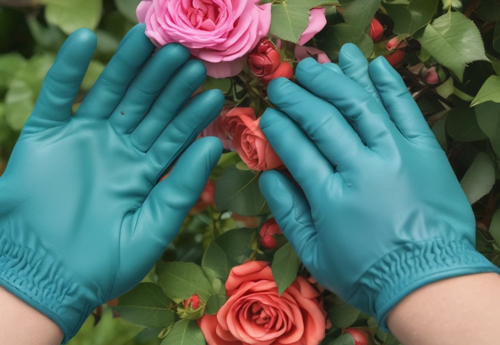 leather gardening gloves