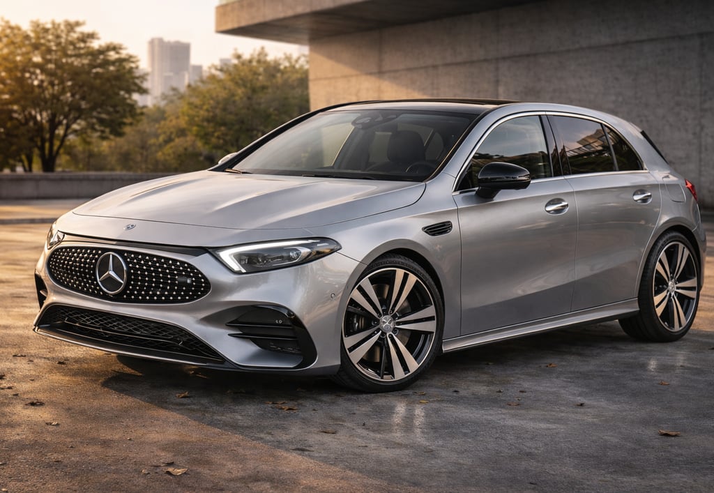 Novo Mercedes Classe A elétrico que deve rivalizar com o Audi A3