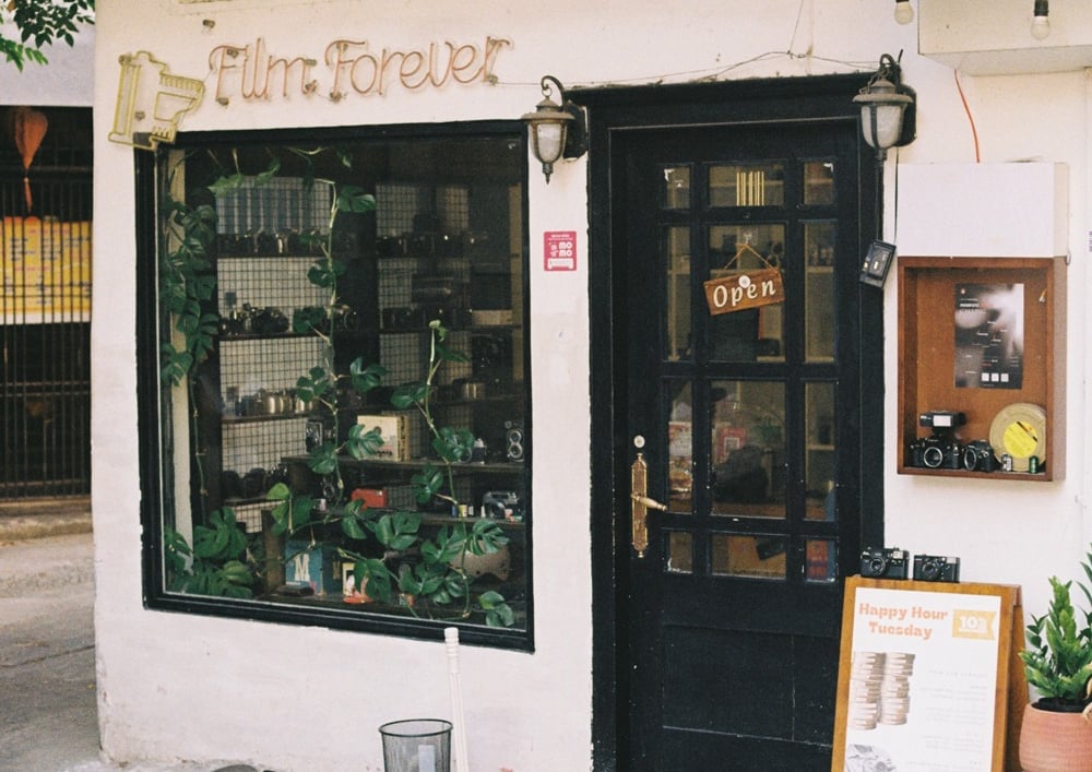 Film camera store in Saigon