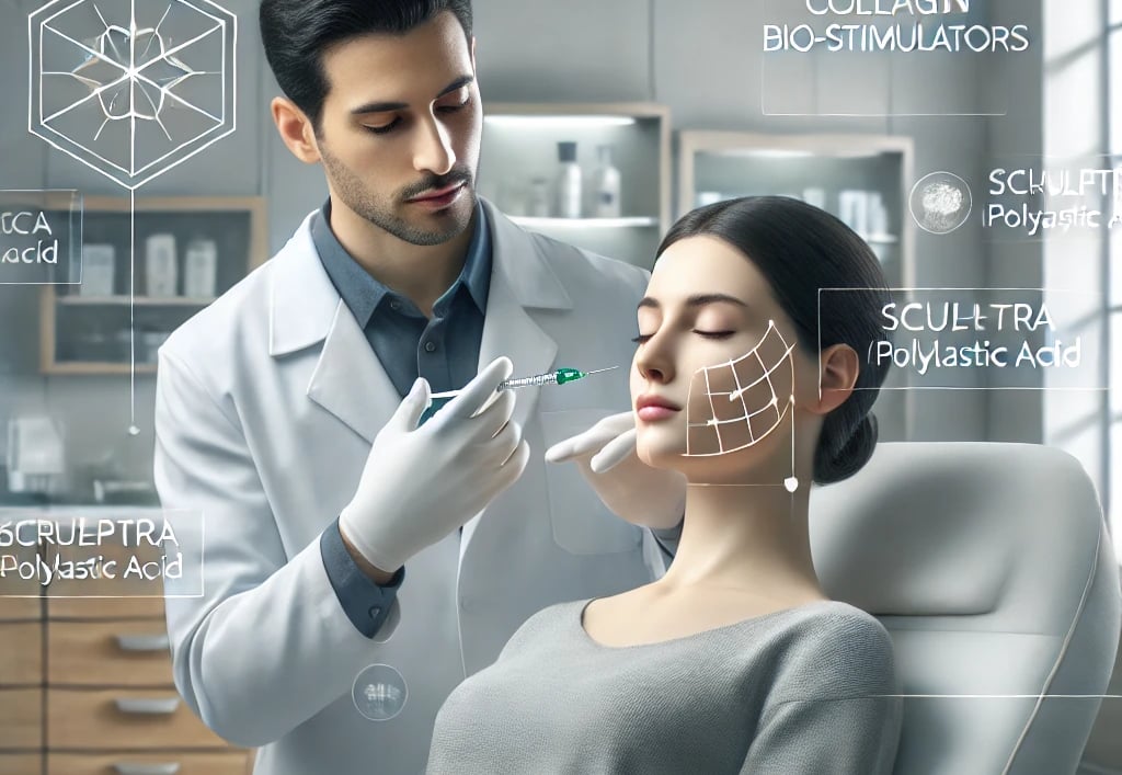 Aplicación de Bioestimuladores de Colágeno en Rostro