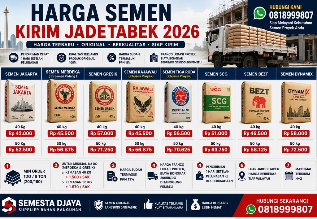 harga semen 2026