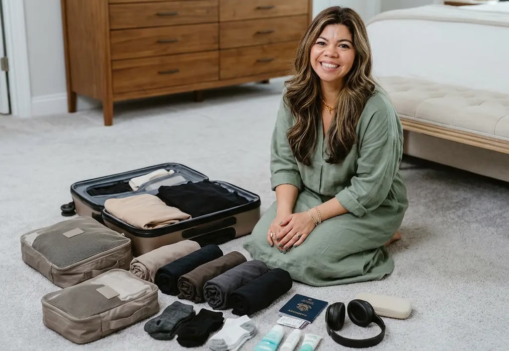 lima professional organiser shows how to pack for carry-on travel