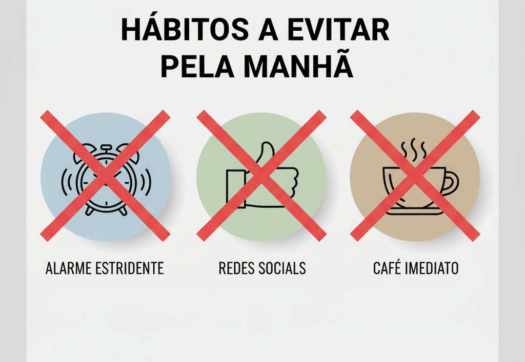 3 coisas que nunca faço na 1ª hora do dia 🚫