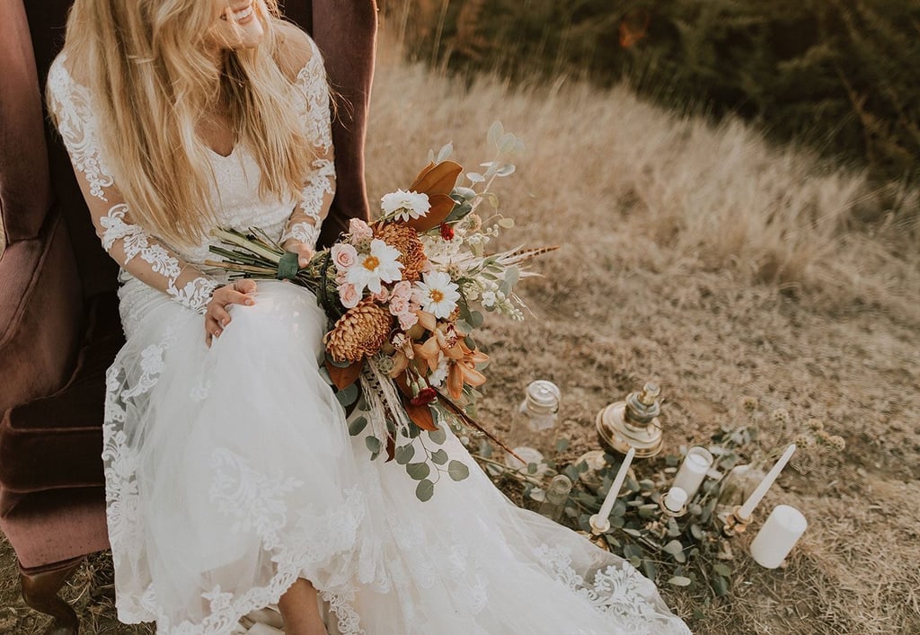 Bouquet Mariage fleurs sauvage bohème 