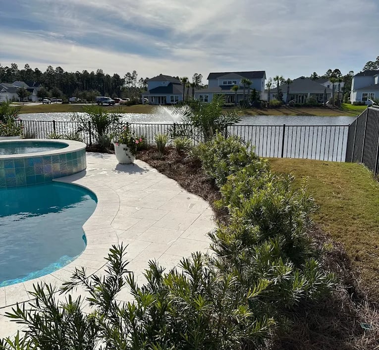 Backyard landscaping