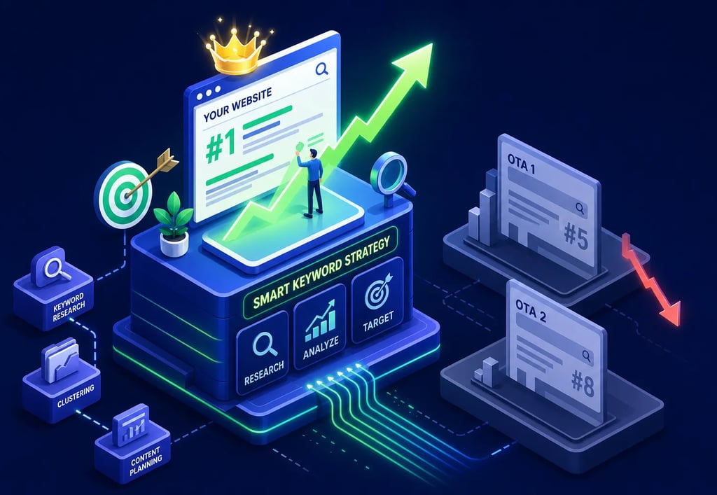 travel industry keyword strategy to beat ota search rankings