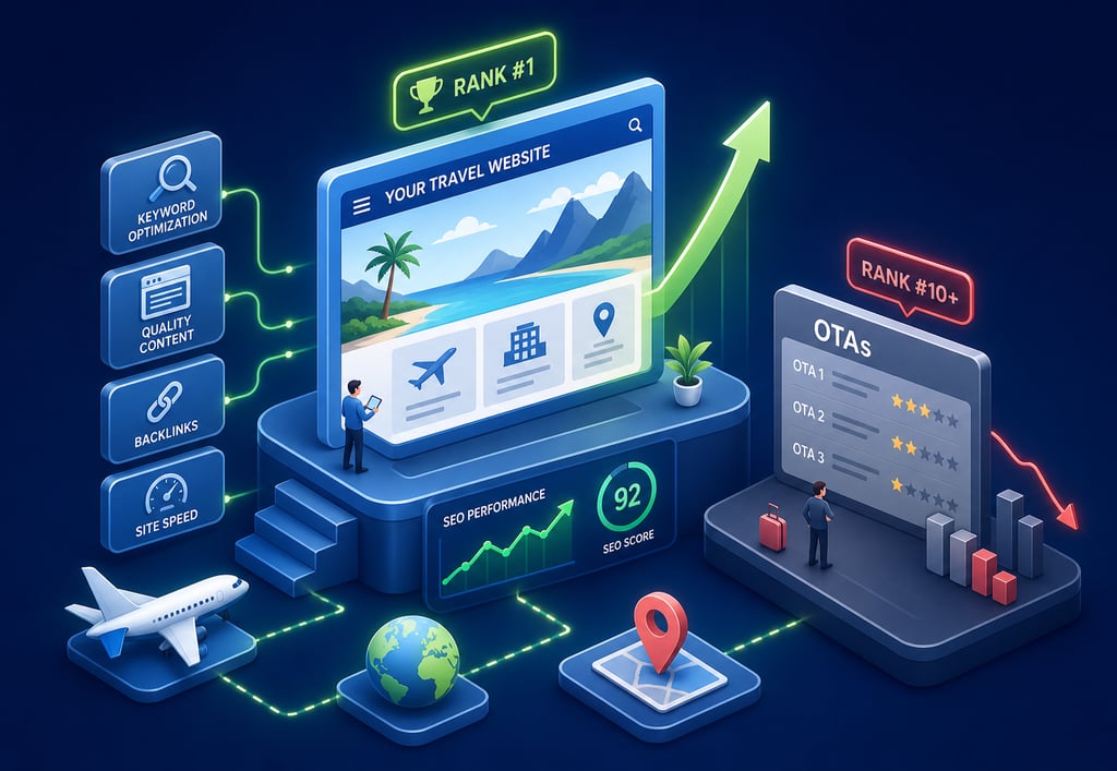 travel website seo tips to beat otas in search results