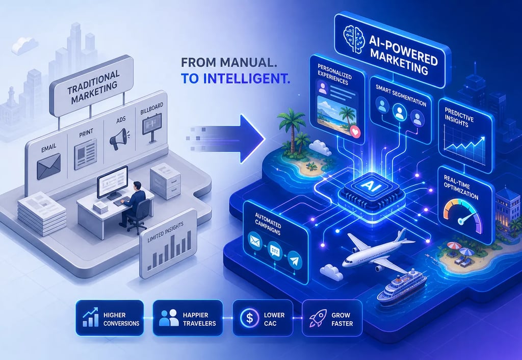why travel brands are switching from traditional to ai powered marketing