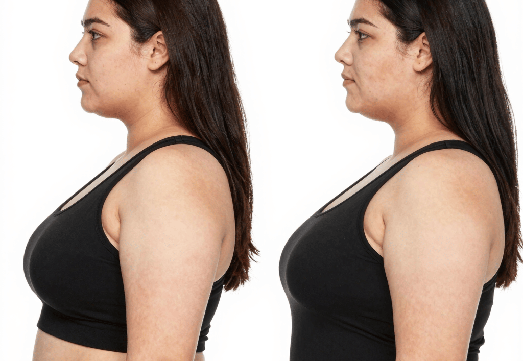 3 month weight loss before and after showing life transformation with Yucca Health doctor-guided GLP