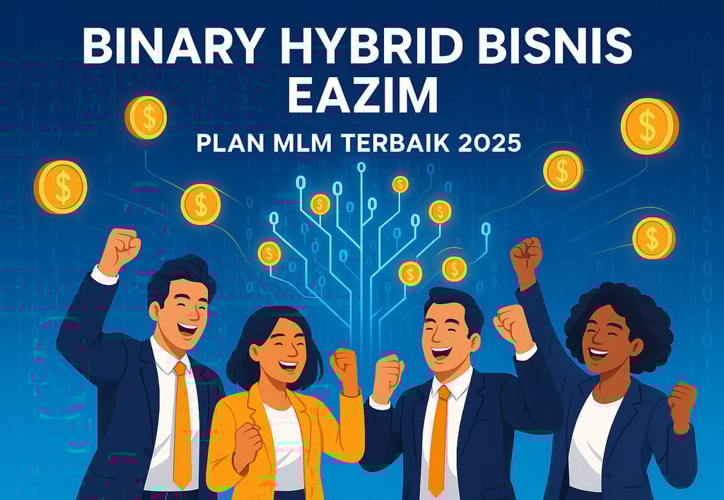 Marketing Plan MLM Terbaik 2025 | Binary Hybrid Eazim
