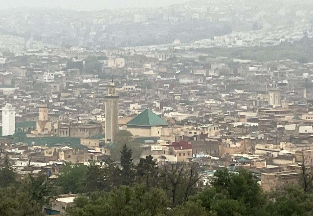 View of Fez Old Medina, Morocco in the morning