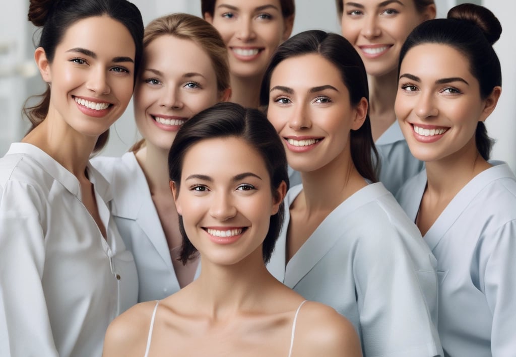 A serene clinic environment featuring modern treatment rooms with soft, natural lighting.