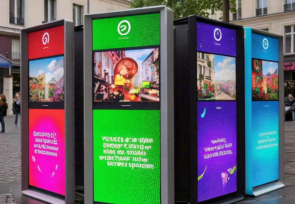 electronic sign board outdoor