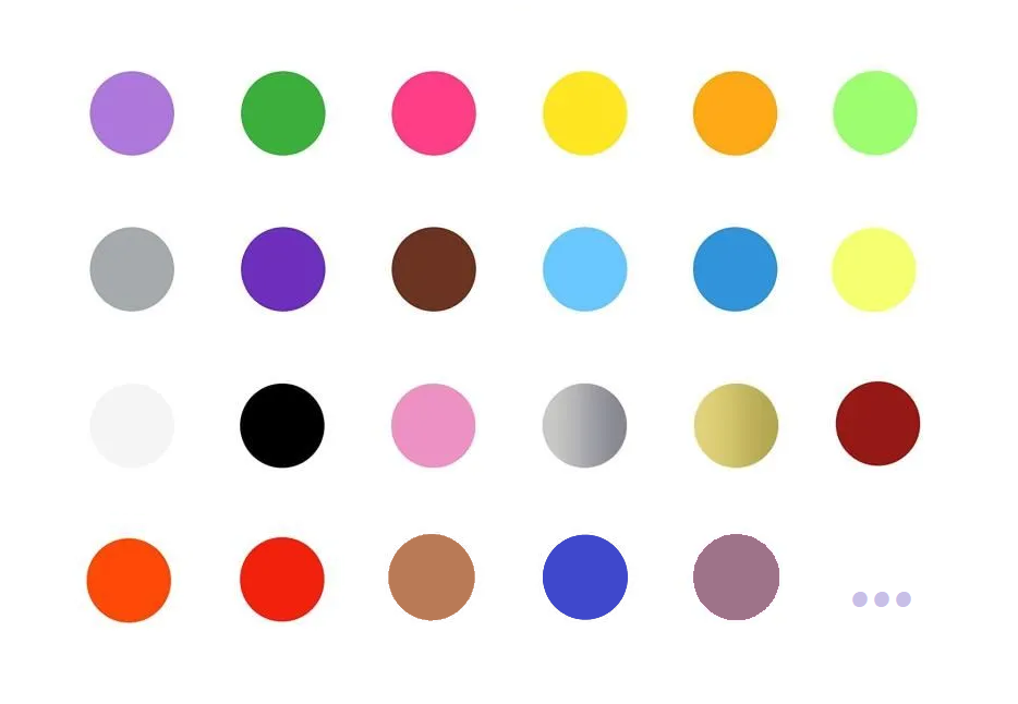 multicolor color palette