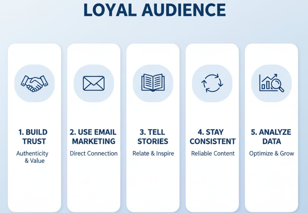Inforgraphic for building real loyal audience