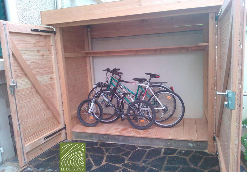 Abri à vélos en bois sur mesure
