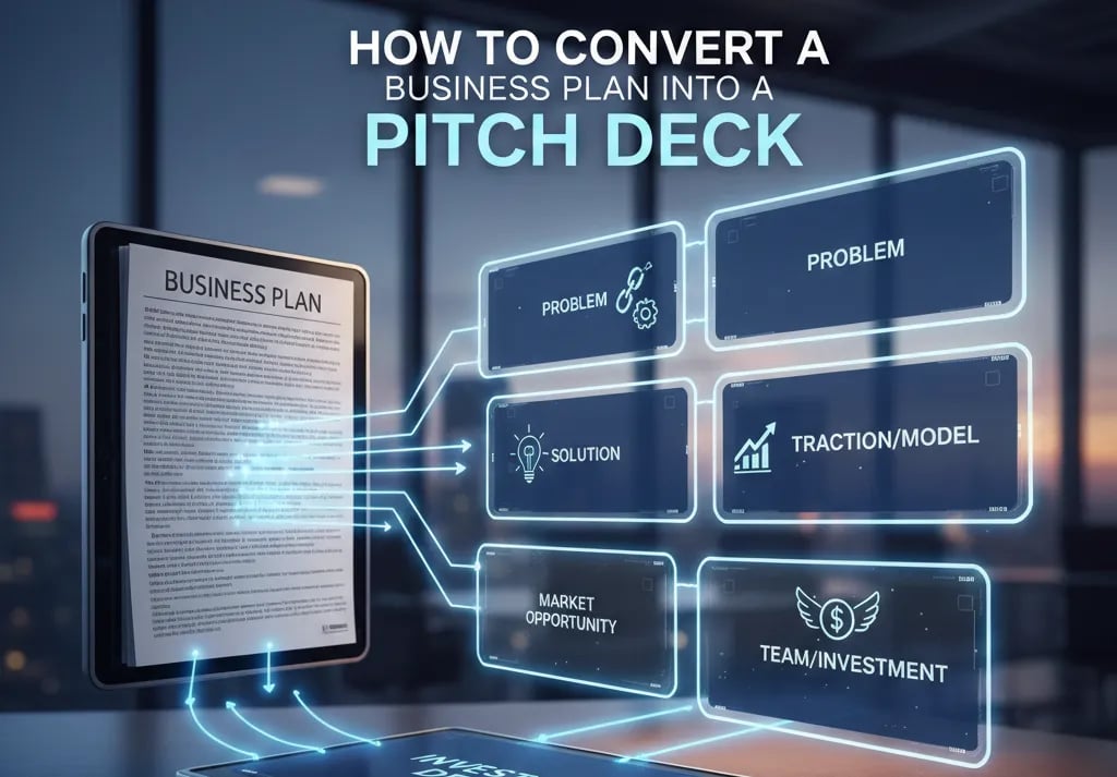 How To Convert a Business Plan Into a Pitch Deck