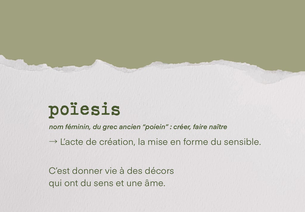 Definition du mot poiesis