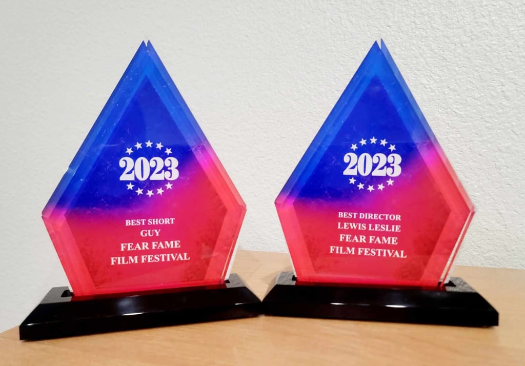 Fear Fame Film Festival 2023 award trophy