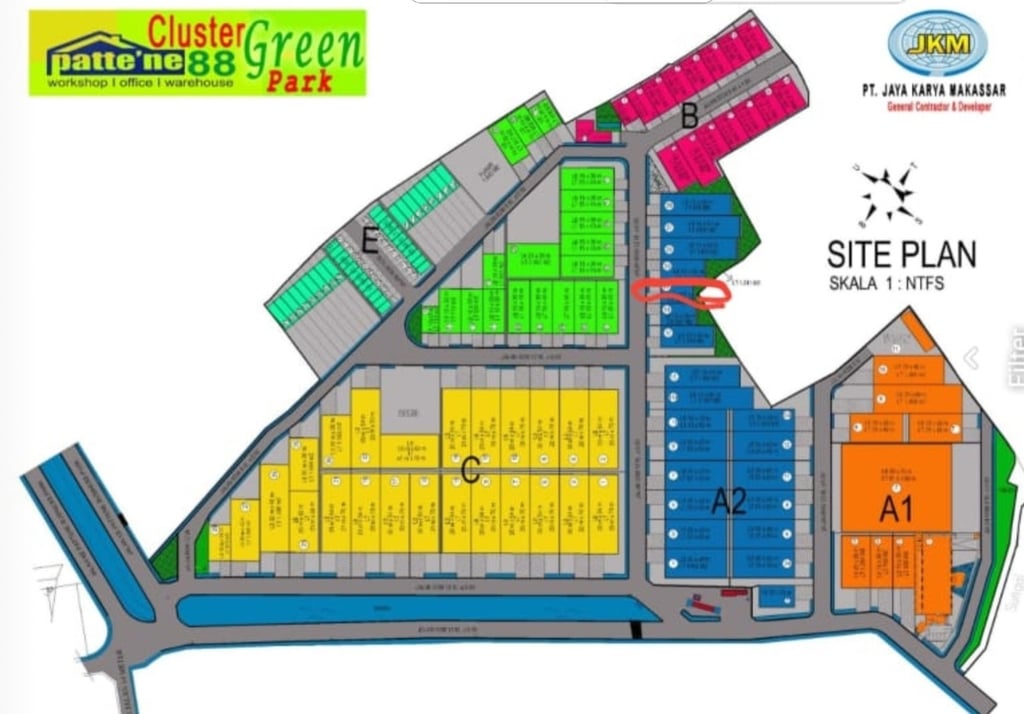 Jual Sewa Gudang Makassar siteplan-gudang-88