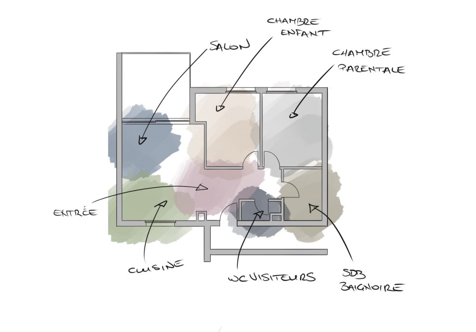 Zoning - Etude de l'espace d'un appartement