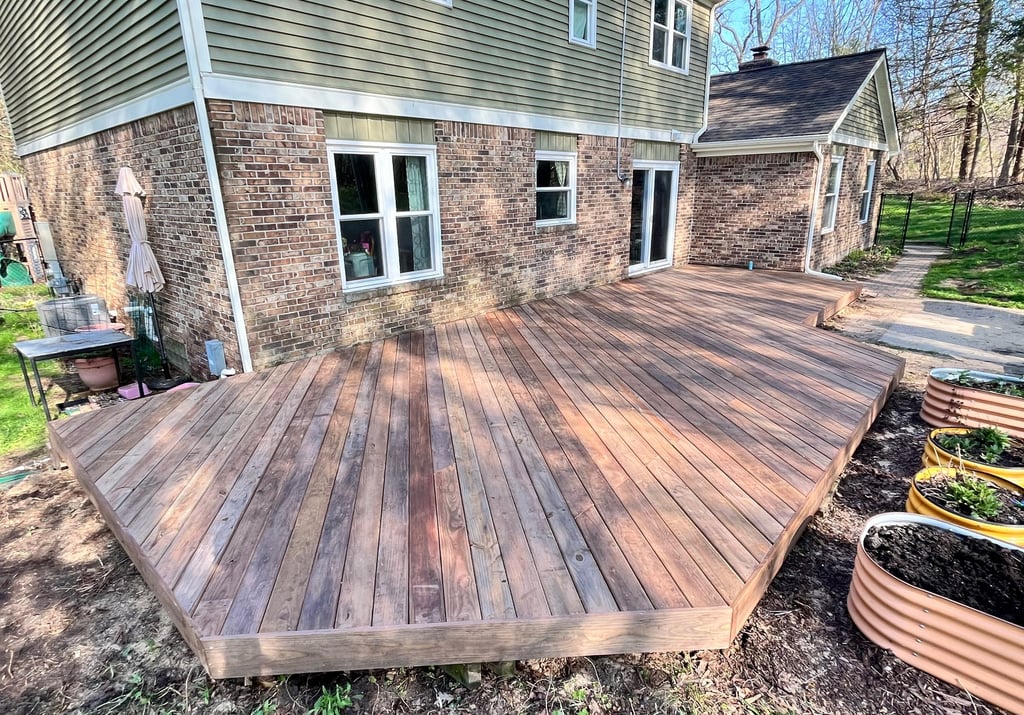 wood deck built in pinckney MI