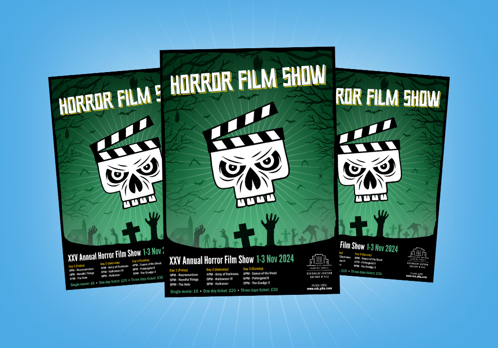Horror Film Show poster design