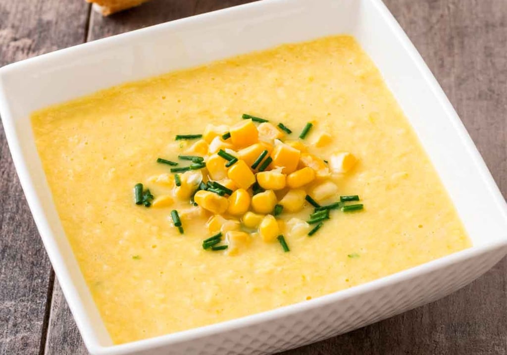 creme de milho caseiro simples com aparência natural