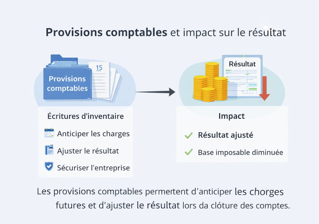 Provisions comptables : écritures d’inventaire et impact sur le résultat comptable de l’entreprise