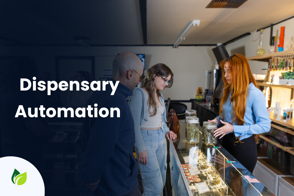 dispensary staff assisting customers