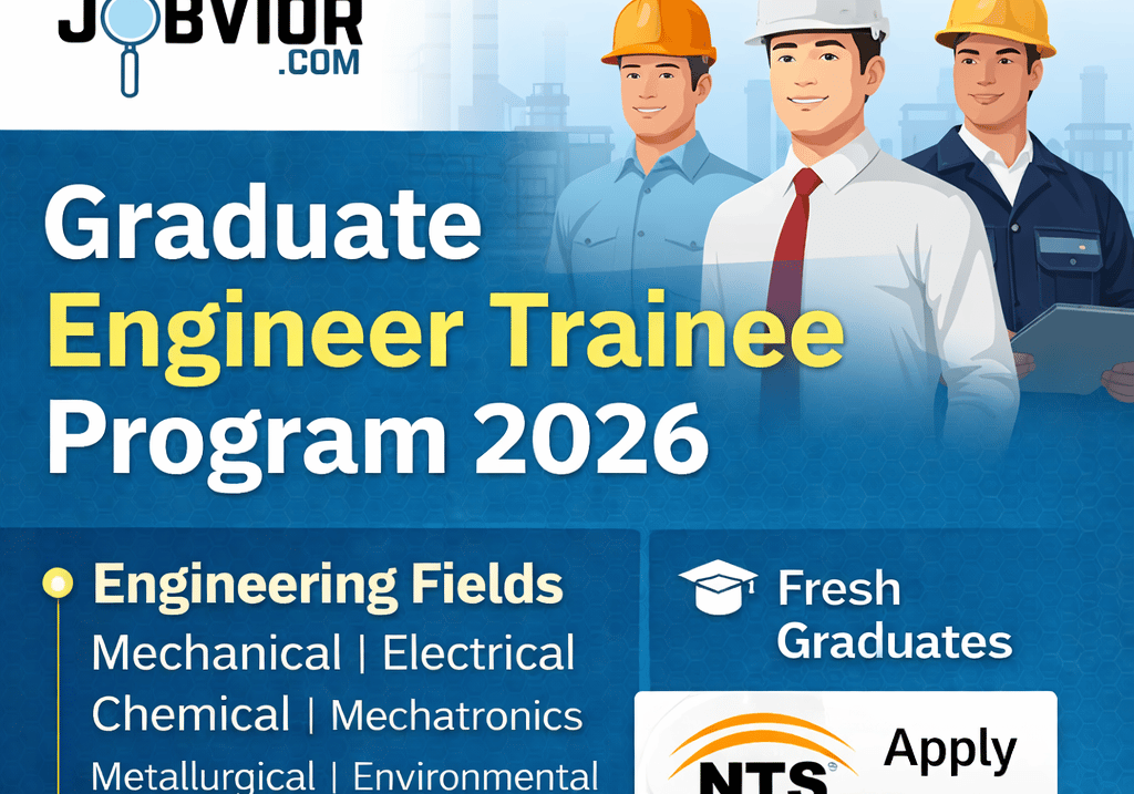 Graduate Engineer Trainee Program 2026 advertisement showing engineering disciplines, eligibility cr
